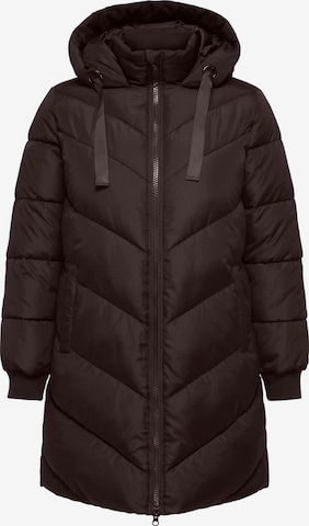 Veste d’hiver 'CARMoon' ONLY Carmakoma en marron : devant