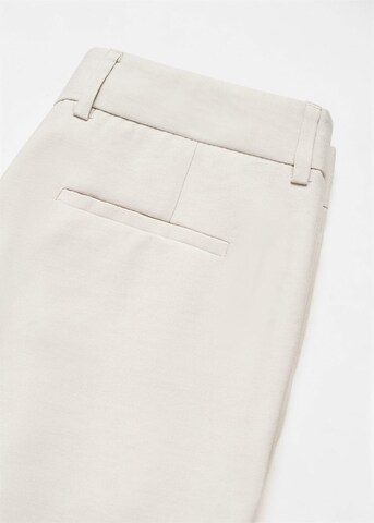 MANGO Loose fit Pleat-Front Pants 'cesar' in Beige