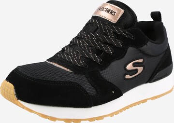 SKECHERS Superge | črna barva: sprednja stran