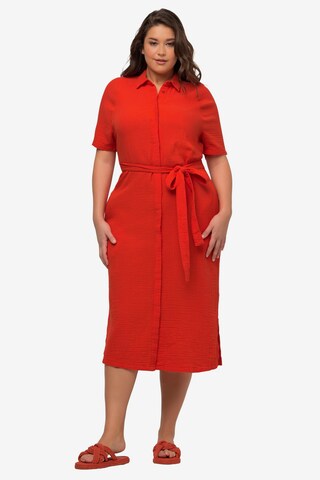 Ulla Popken Shirt Dress in Red: front