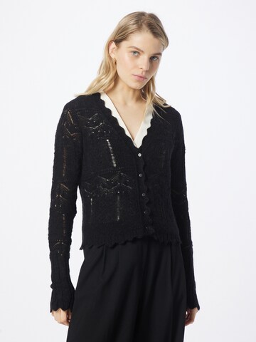 AllSaints Knit Cardigan 'VANESSA' in Black: front
