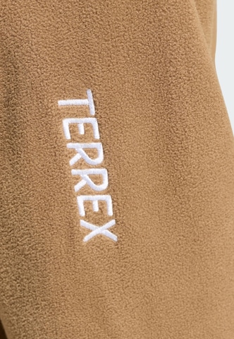 ADIDAS TERREX - Chaqueta polar funcional 'Essentials' en marrón