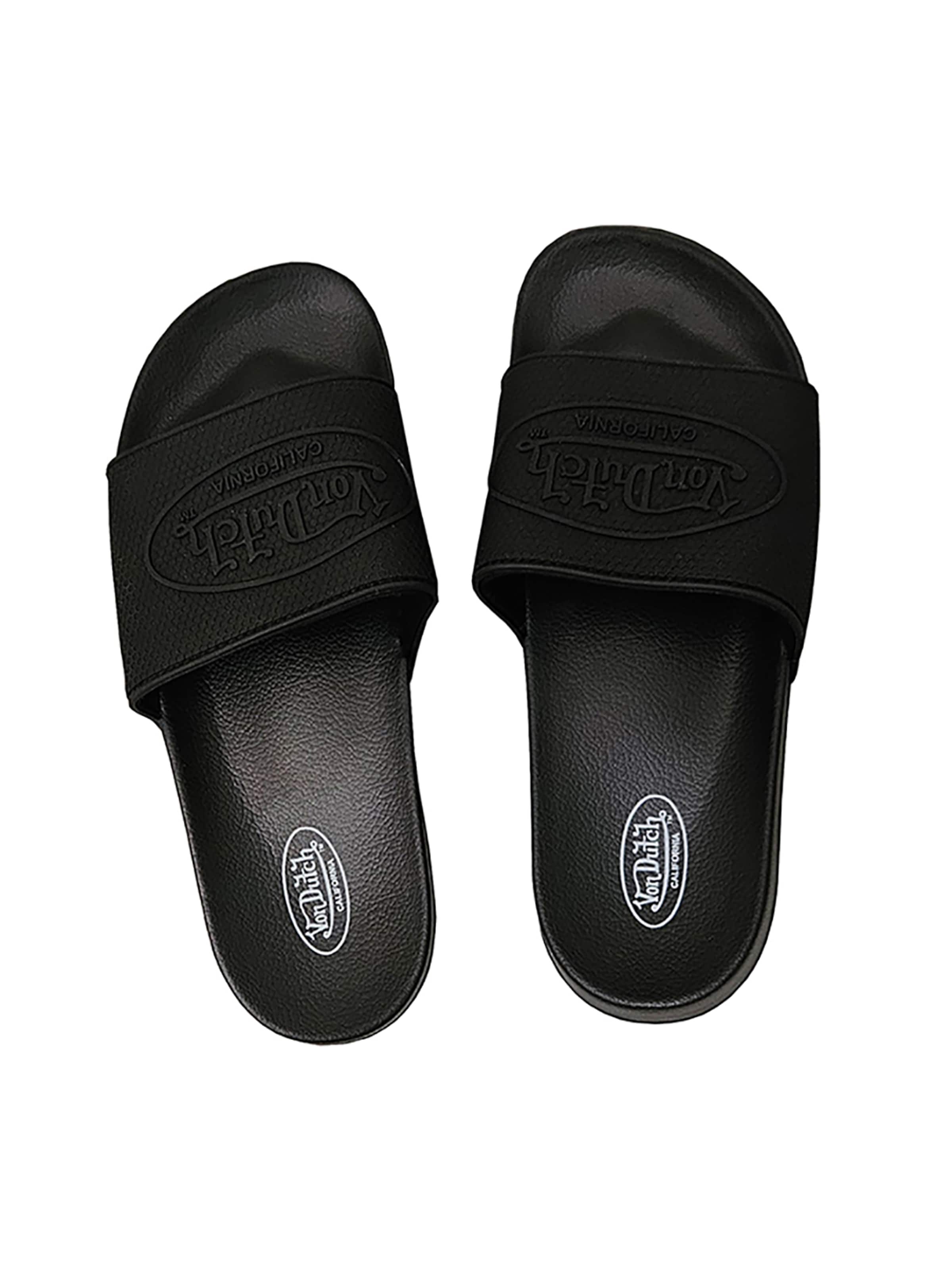 Von Dutch Strand-/Badeschuh 'Classic'‌‌‌‌‌ in schwarz, Produktansicht