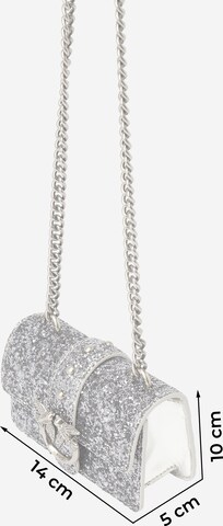 Borsa a tracolla 'Love One' di PINKO in argento