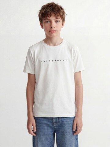 Jack & Jones Junior Majica 'JJEStar' | bela barva: sprednja stran