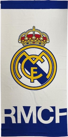 Serviette de plage 'Real Madrid Polyester Handtuch' Cerdá en blanc : devant