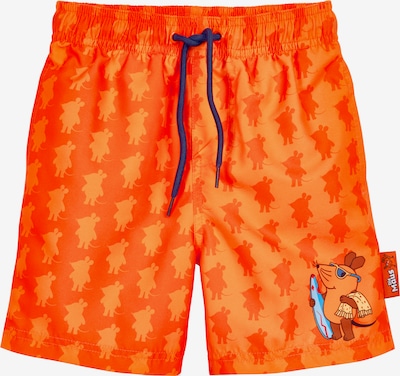 PLAYSHOES Uimashortsit värissä vaaleansininen / oranssi / tummanoranssi, Tuotenäkymä