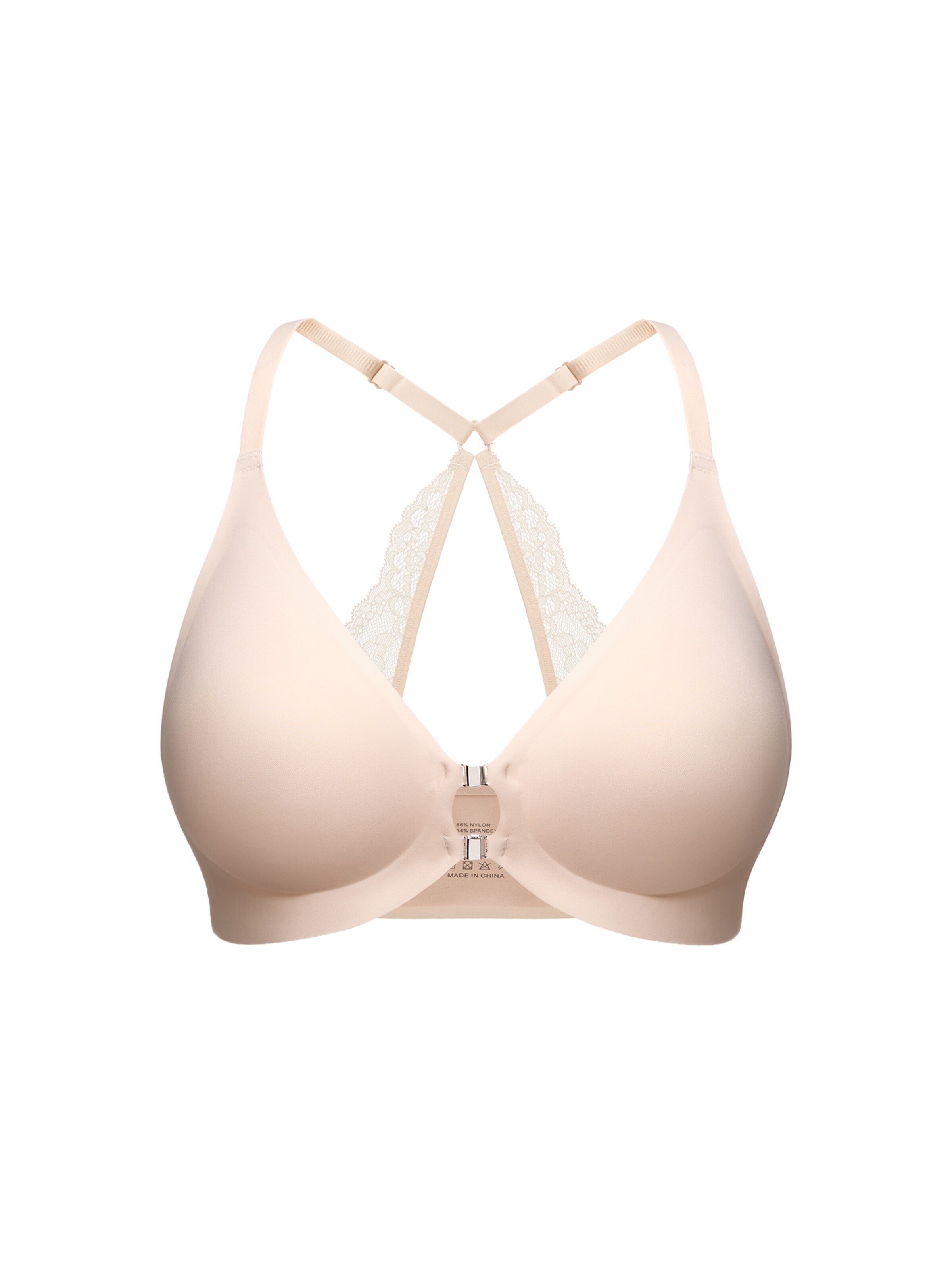 SHARICCA Bralette Bra 'SHARICCA Women's Wire-Free Bra' in Beige: front