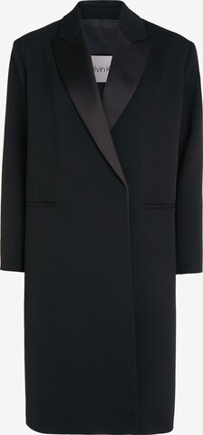 Calvin Klein Between-Seasons Coat in Black: front