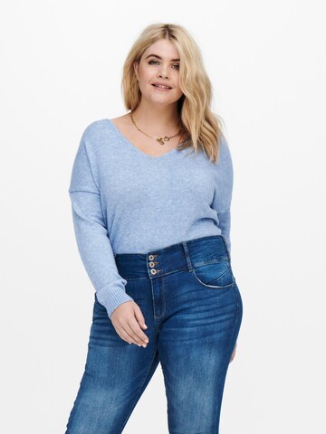 ONLY Carmakoma Sweater 'Margareta' in Blue: front