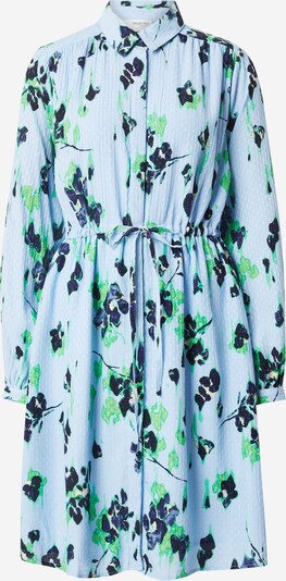SELECTED FEMME Robe-chemise 'IRENE' en bleu clair / bleu foncé / vert, Vue avec produit