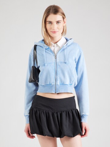 Veste de survêtement Monki en bleu : devant