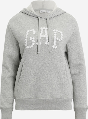 Gap PetiteSweater majica 'HERITAGE' - siva boja: prednji dio