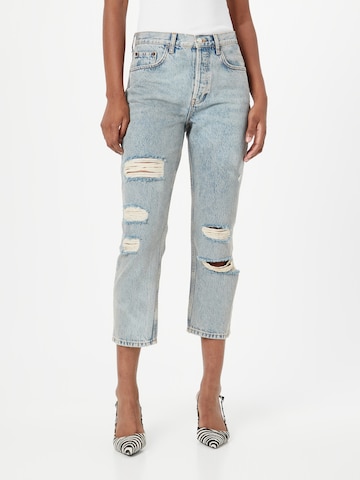 Regular Jeans 'Editor' de la TOPSHOP pe albastru: față