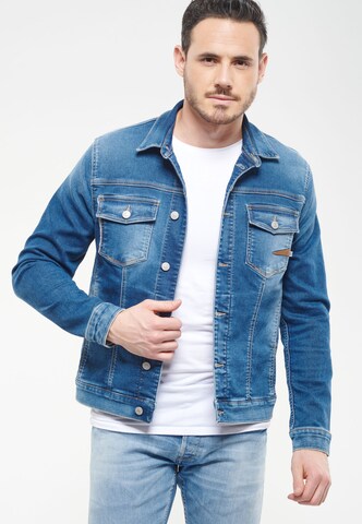 Le Temps Des Cerises Jeansjacke 'MILO' in Blau: predná strana