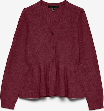 Cardigan 'EIKA' VERO MODA en rouge : devant