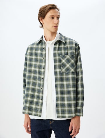 Koton Comfort fit Button Up Shirt in Green: front