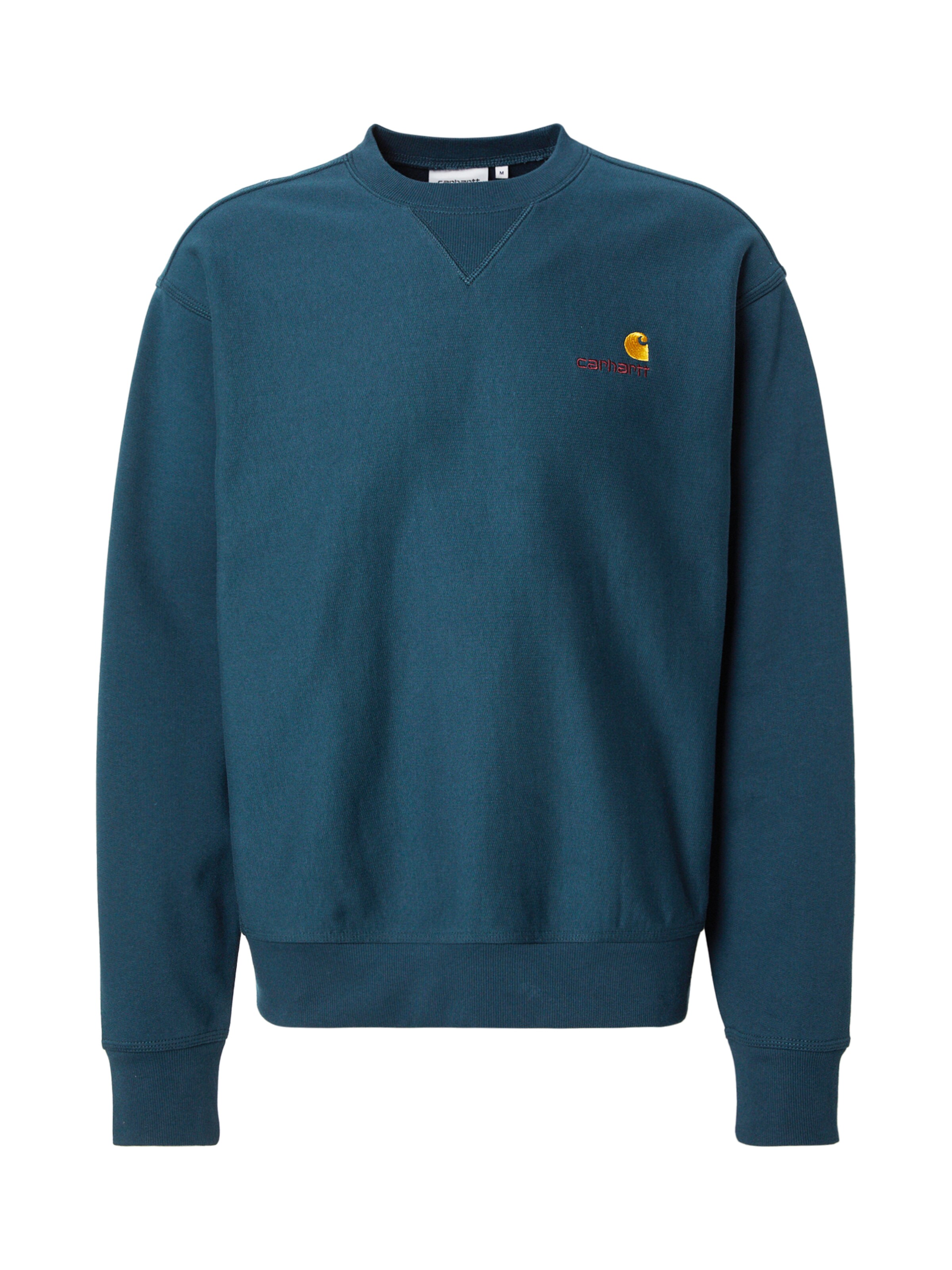 Megztinis be užsegimo 'American Script' iš Carhartt WIP, spalva – smaragdinė spalva, Prekių apžvalga