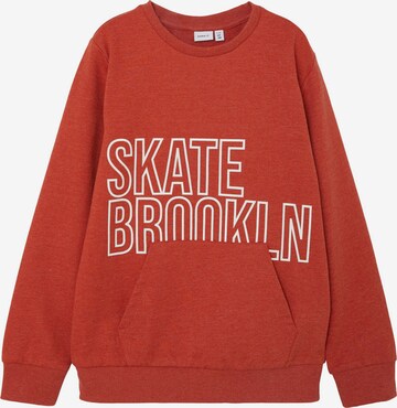 NAME IT Sweatshirt 'Luno' in Red: front