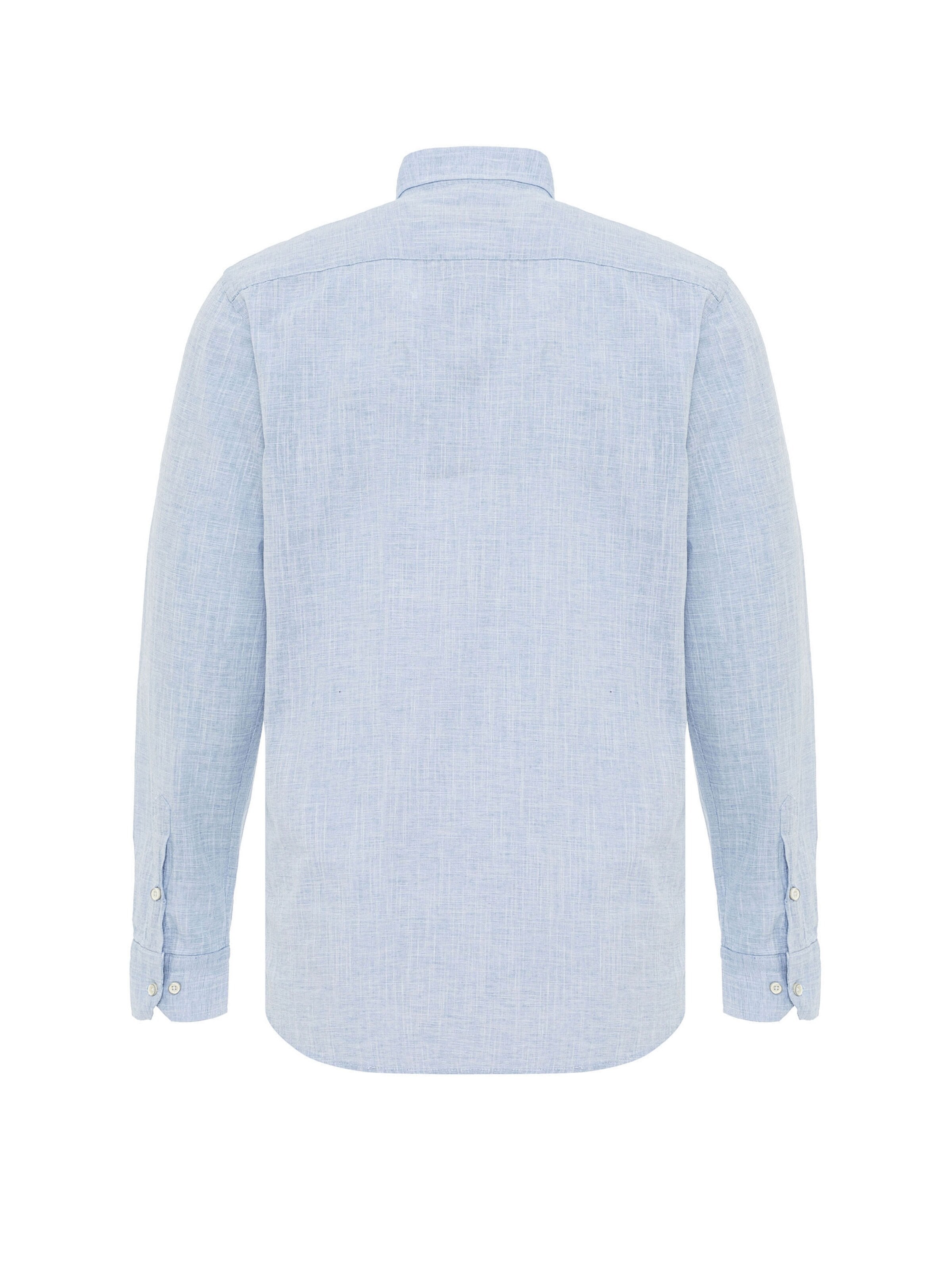 Coupe slim Chemise 'CH199' CIPO & BAXX en bleu : devant