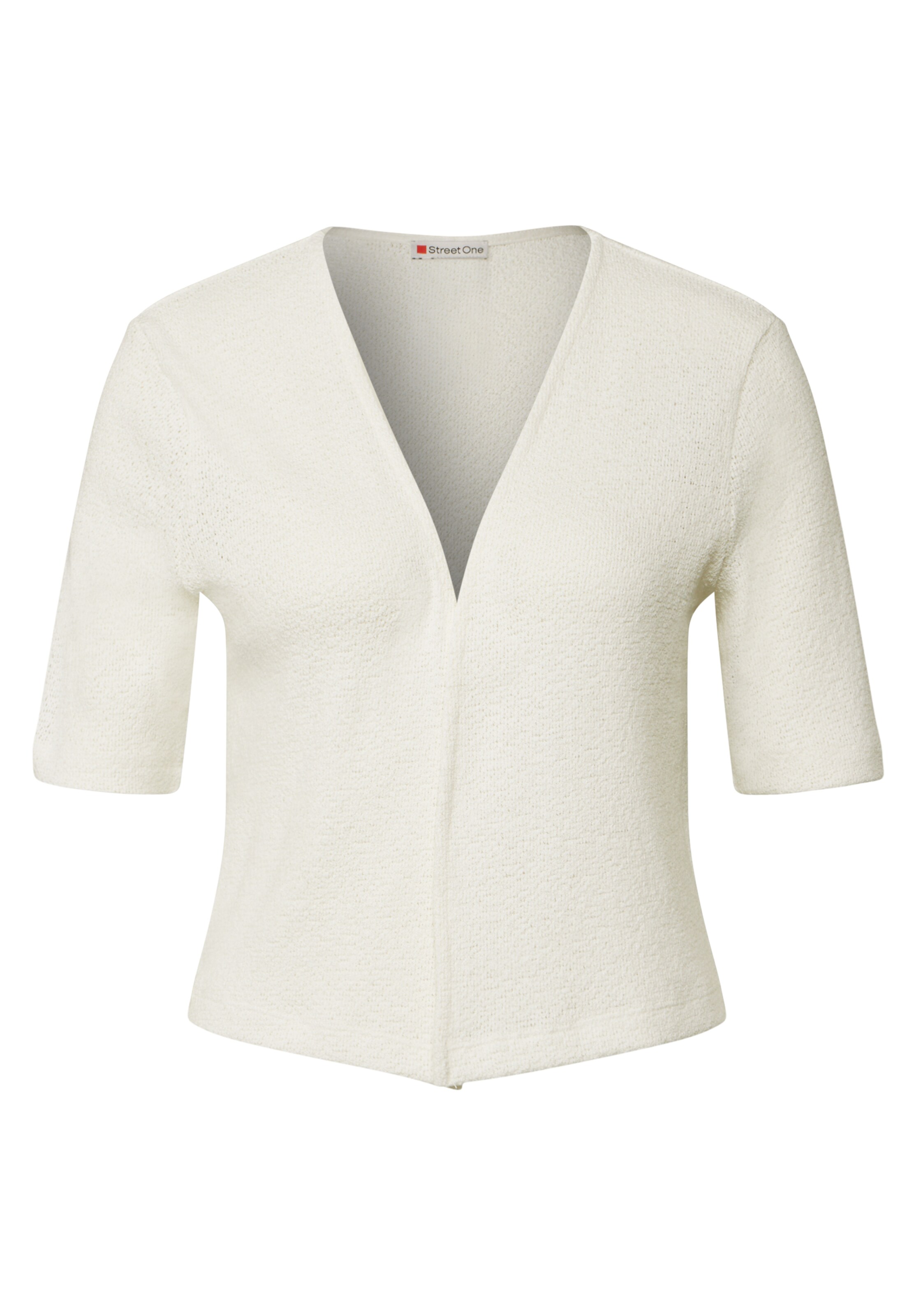 STREET ONE Strickjacke in Weiß: Vorderseite