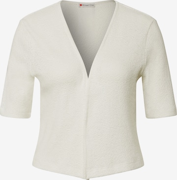 STREET ONE Strickjacke in Weiß: Vorderseite