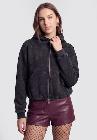 Veste de survêtement myMo ROCKS en noir : devant