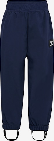 Hummel Regular Outdoor Pants 'JUPITOR TEX MINI SOFTSHELL' in Blue: front
