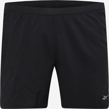 Regular Pantalon de sport Reebok en noir : devant