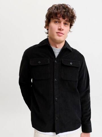 JACK & JONES Regular Fit Hemd 'JJEREGENT' in Schwarz