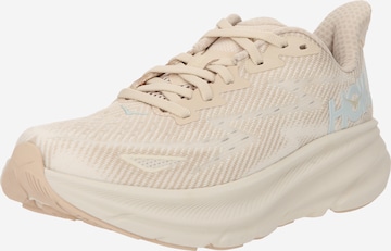 Hoka One One Running Shoes 'CLIFTON 9' in Beige: front