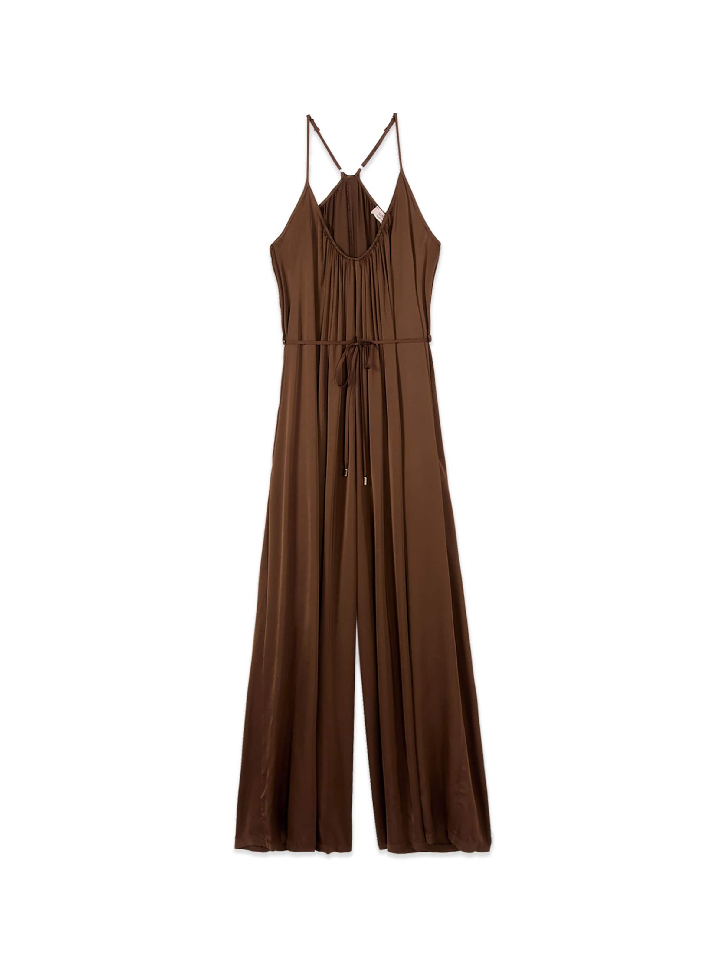 oltre Jumpsuit in Bruin: voorkant