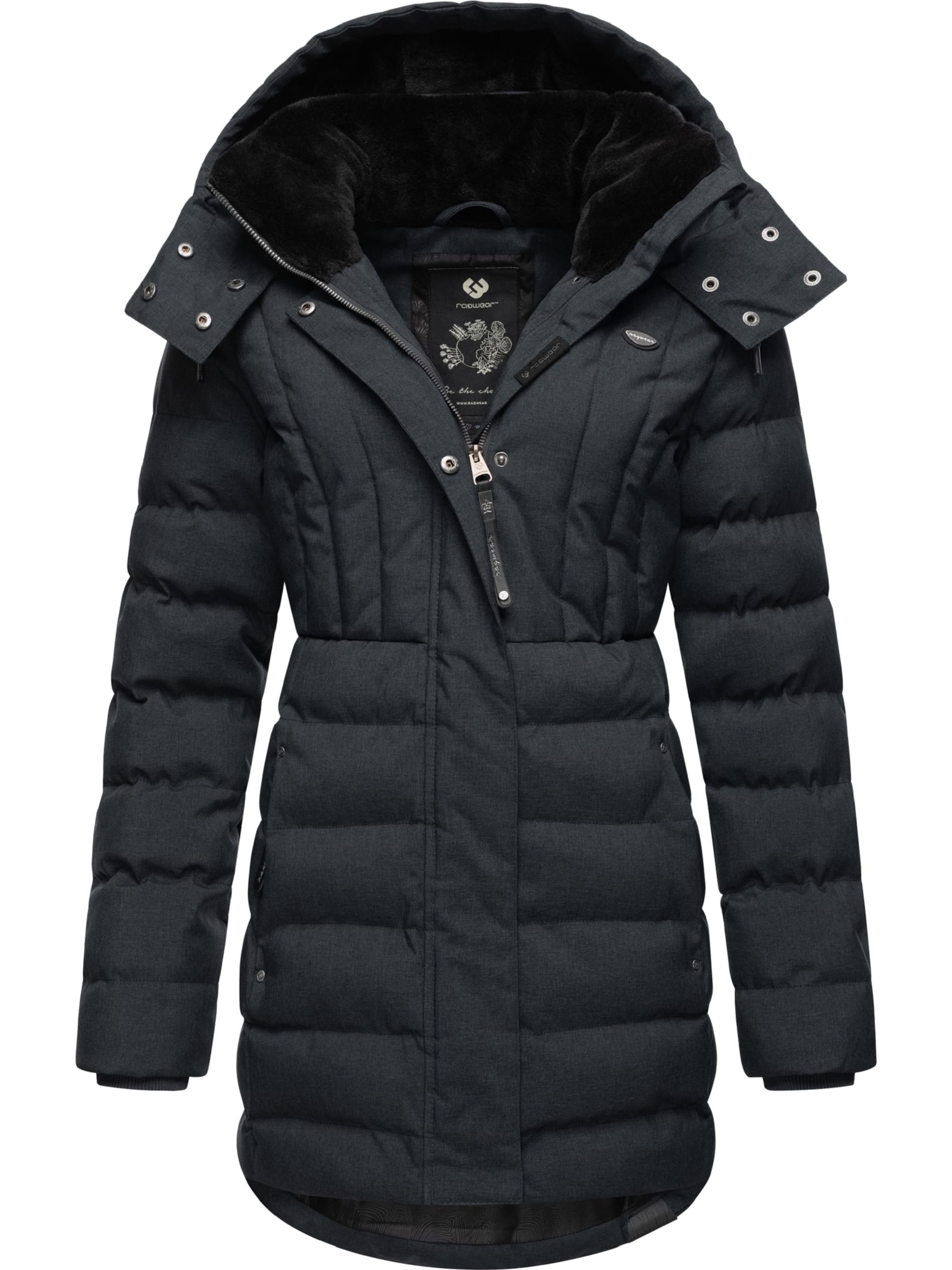 Ragwear Vinterfrakke 'Ashanta' i sort: forside