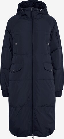 ICHI Winter Coat 'BUNALA' in Blue: front