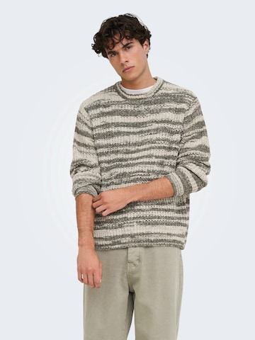 Only & Sons - Jersey 'ONSHANK' en gris: frente