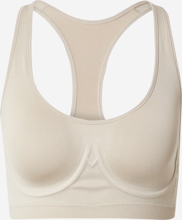 Bustier Soutien-gorge Calvin Klein Underwear en beige : devant