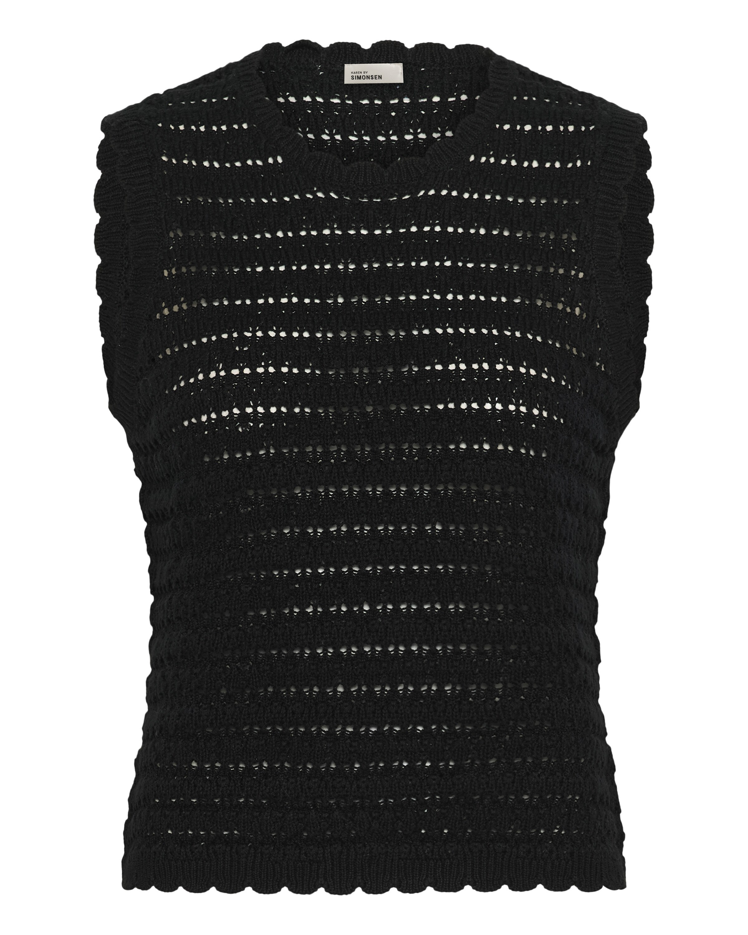 KAREN BY SIMONSEN Top 'Venus' in Zwart: voorkant