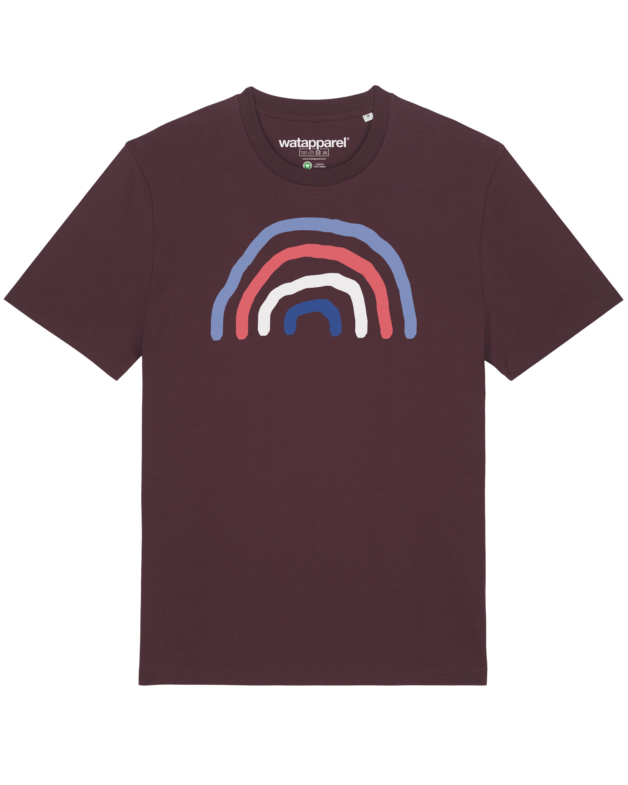 T-Shirt 'Regenbogen' Watapparel en rouge : devant