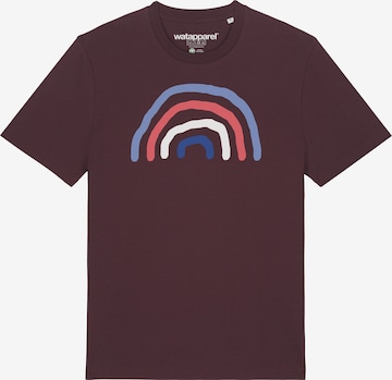 T-Shirt 'Regenbogen' Watapparel en rouge : devant
