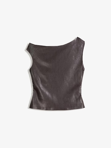 Bershka Top | rjava barva