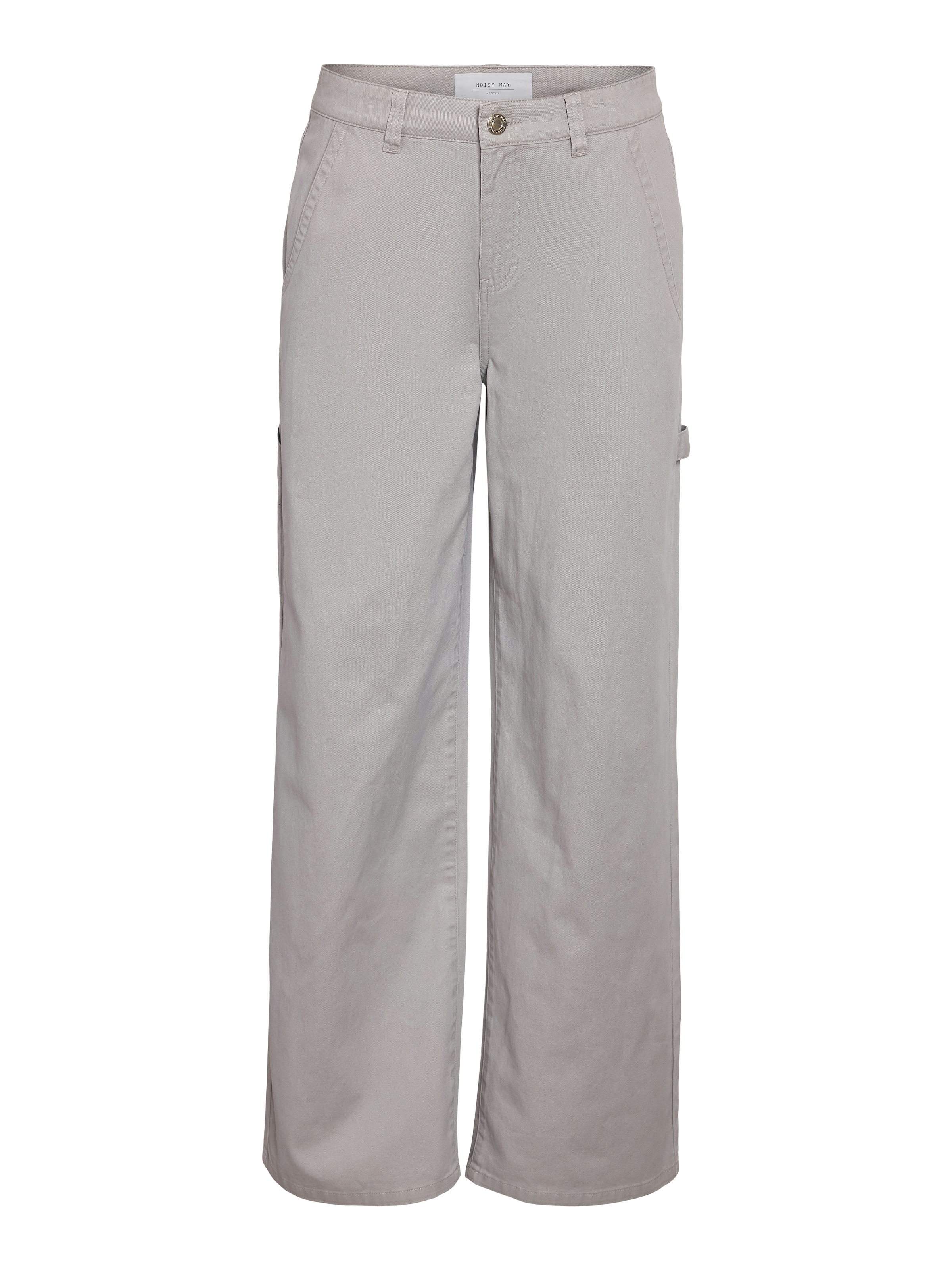 Noisy may Loose fit Cargo Jeans 'NMLUA' in Grey: front