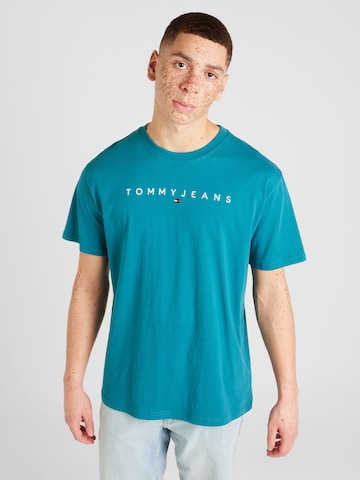 T-Shirt Tommy Jeans en bleu : devant