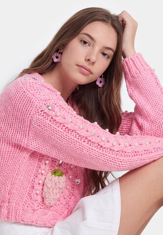 MYMO - Casaco de malha em rosa