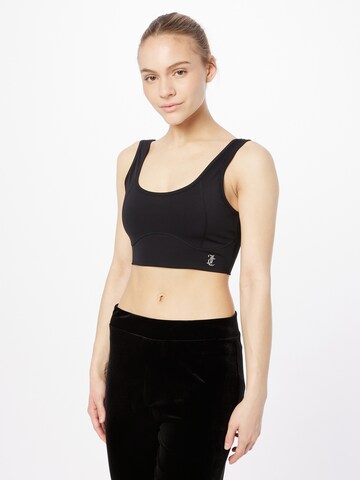 Bustier Soutien-gorge de sport 'LAZLO' Juicy Couture Sport en noir : devant