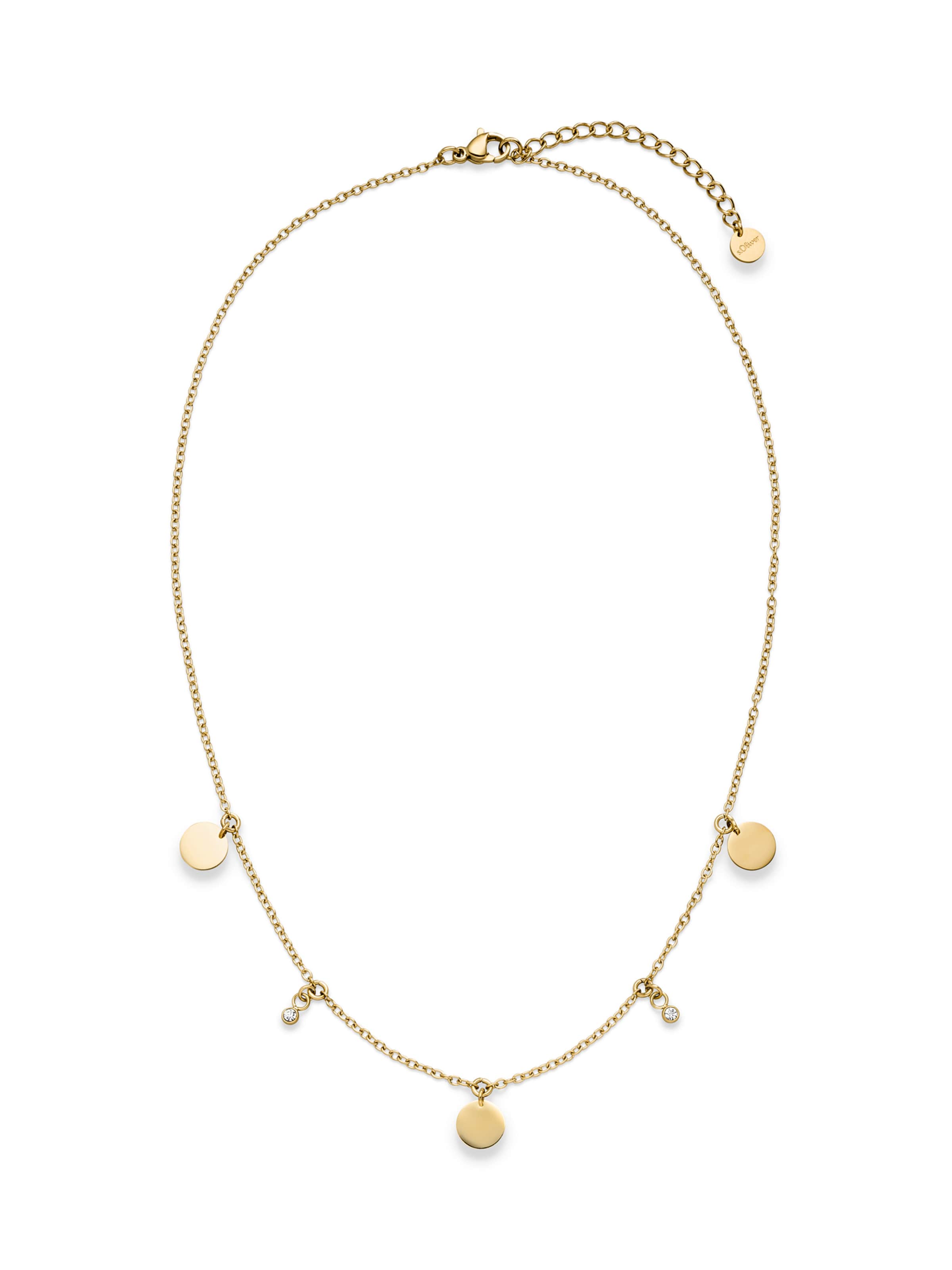 s.Oliver Kette 'Coins' in Gold: Vorderseite