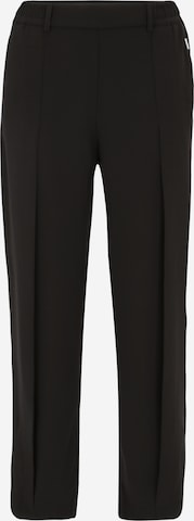 MOS MOSH Regular Pleat-Front Pants in Black: front