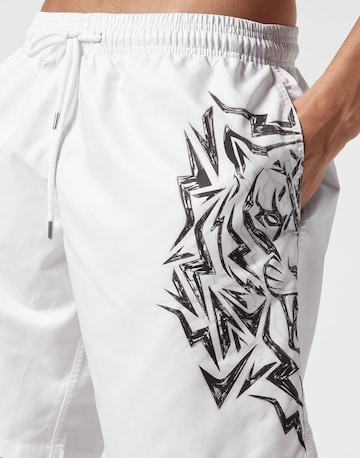 Pantaloncini da bagno 'Tiger' di Plein Sport in bianco