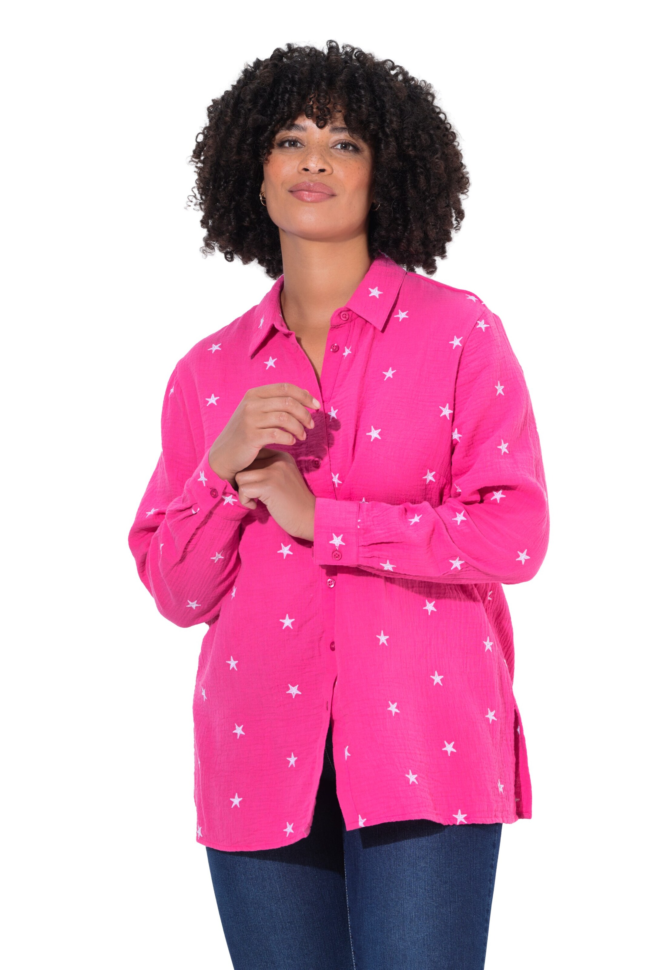 Angel of Style Hemdbluse in Pink: Vorderseite