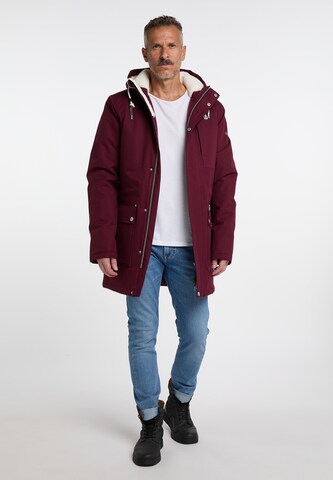 Schmuddelwedda Winter Parka in Red