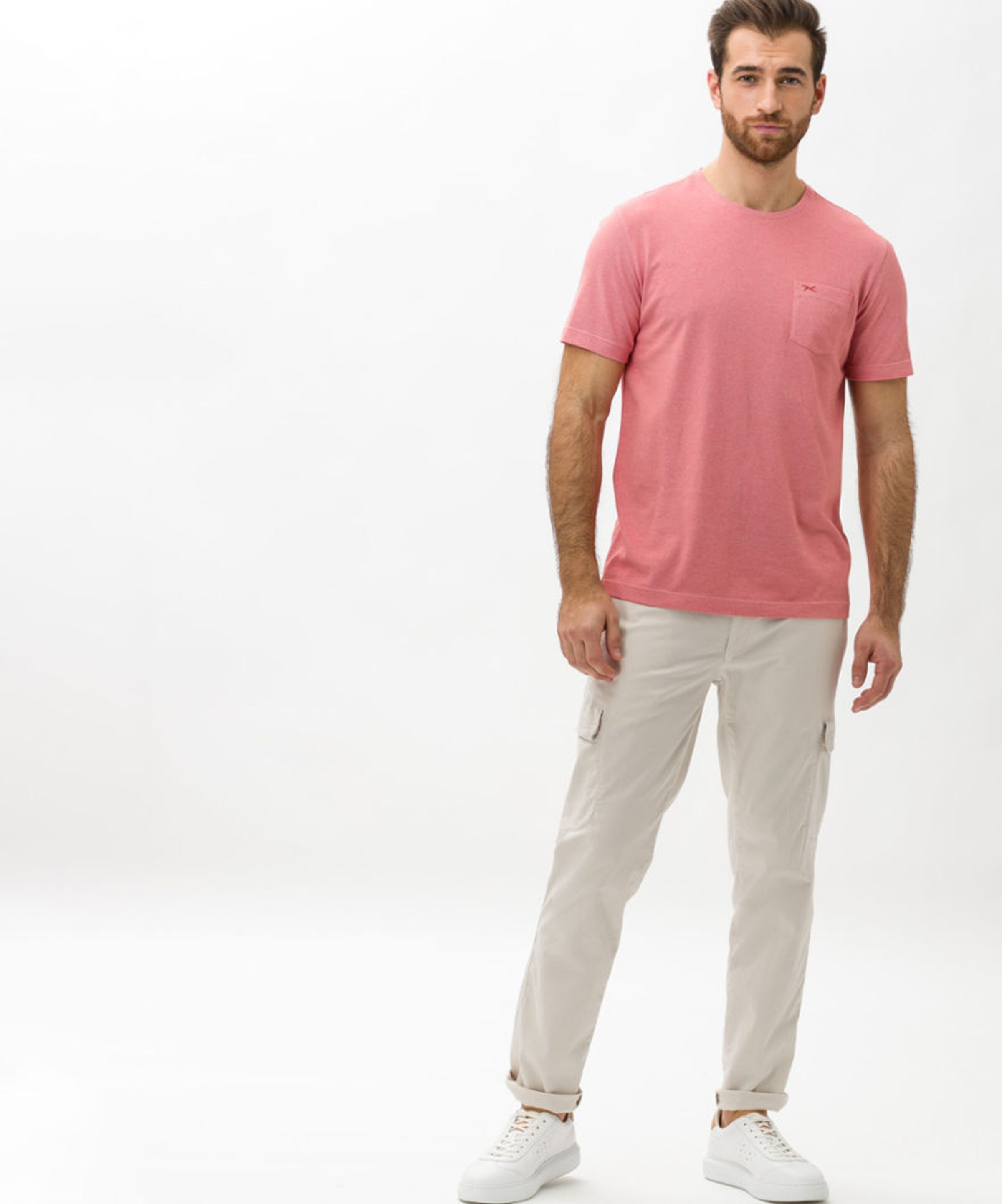 Männer Große Größen Brax feel good T-Shirt 'Todd' in Rosa - TT70726 Männer Große Größen Brax feel good T-Shirt 'Todd' in Rosa - TT70726